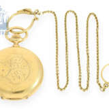Taschenuhr: feine und schwere Goldsavonnette, Chronometer Montandon-Robert Geneve No. 1074, um 1900 - фото 7