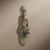 A LARGE JADE SECTIONED `DRAGON` BELT HOOK - photo 2