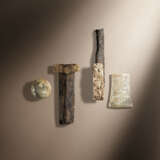 A SET OF JADE SWORD FITTINGS - photo 1