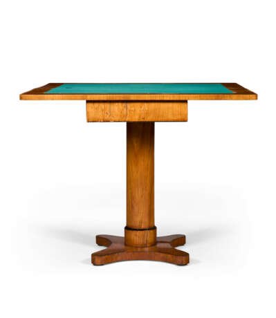 A NORTH EUROPEAN FRUITWOOD AND EBONIZED GAMES TABLE - photo 2