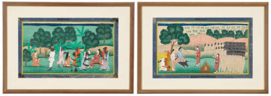 TWO ILLUSTRATIONS FROM A RAMAYANA SERIES - photo 1