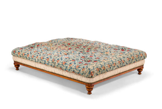 A LARGE BUTTON-TUFTED OTTOMAN - photo 1