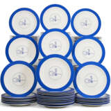 AN EXTENSIVE SET OF TURKISH (S&#220;MERBANK) PORCELAIN DINNER PLATES - photo 1