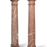 A PAIR OF RED CIPOLLINO MARBLE COLUMNS - photo 2