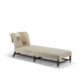 AN UPHOLSTERED GEORGE III STYLE CHAISE LONGUE - photo 1