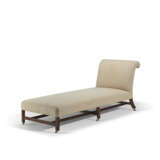 AN UPHOLSTERED GEORGE III STYLE CHAISE LONGUE - photo 6