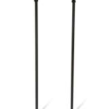 A PAIR OF PATINATED METAL FLOOR LAMPS - photo 1