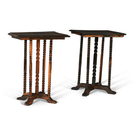 A PAIR OF ANGLO-INDIAN CALAMANDER SMALL SQUARE LOW TABLES - фото 2