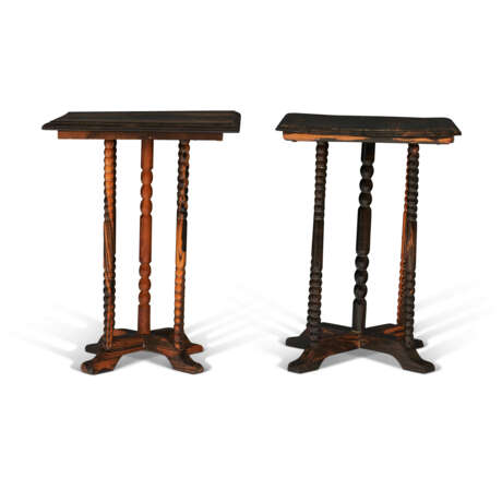 A PAIR OF ANGLO-INDIAN CALAMANDER SMALL SQUARE LOW TABLES - фото 3