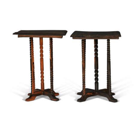 A PAIR OF ANGLO-INDIAN CALAMANDER SMALL SQUARE LOW TABLES - фото 4