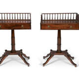 A PAIR OF REGENCY STYLE MAHOGANY SIDE TABLES - фото 1