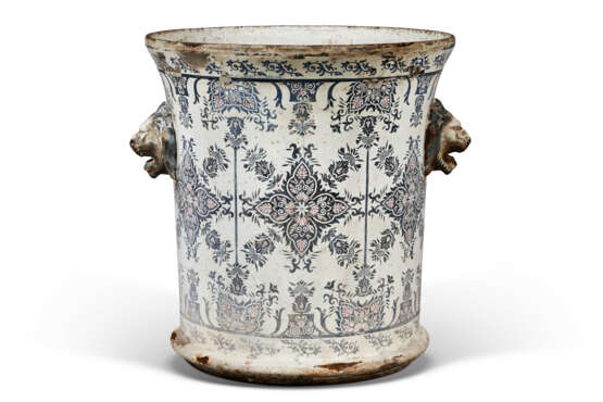 A FRENCH ENAMEL JARDINIERE - Foto 2