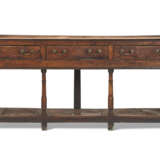 A GEORGE III ELM AND OAK DRESSER BASE - photo 1