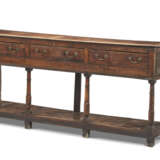 A GEORGE III ELM AND OAK DRESSER BASE - photo 2