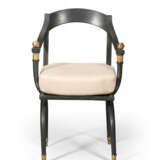 A CONSULAT BRONZED AND PARCEL-GILT FAUTEUIL - фото 2