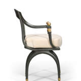 A CONSULAT BRONZED AND PARCEL-GILT FAUTEUIL - фото 3