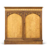 A GERMAN SATIN BIRCH, BURR-YEW AND CEDAR SIDE CABINET - photo 1