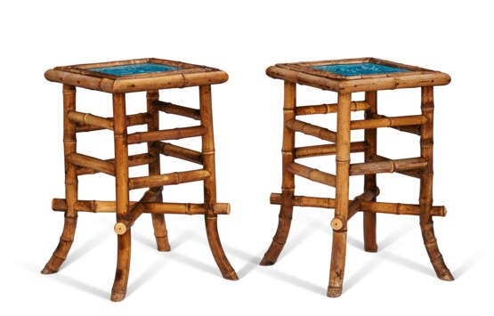 A PAIR OF LATE VICTORIAN BAMBOO OCASSIONAL TABLES - фото 1