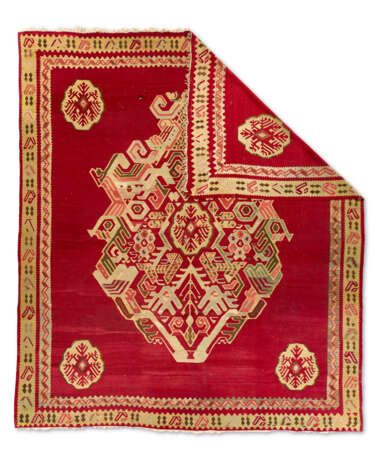 AN USHAK KILIM CARPET - Foto 2