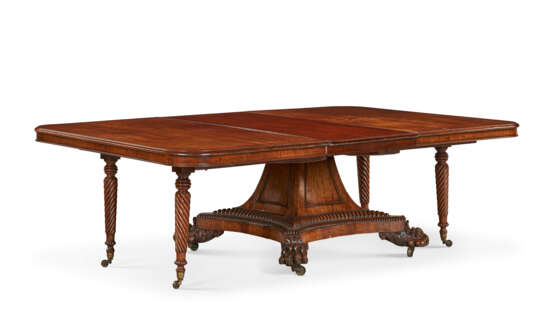 A SCOTTISH REGENCY MAHOGANY EXTENSION DINING TABLE - photo 3