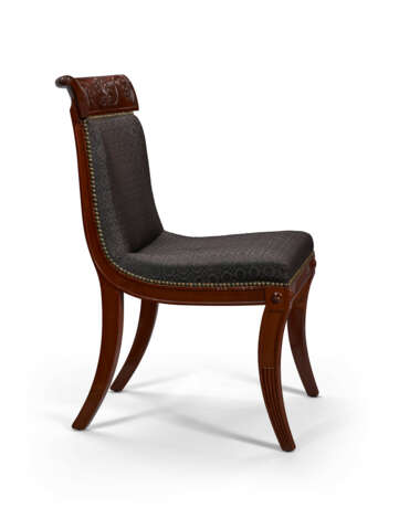 A PAIR OF REGENCY MAHOGANY SIDE CHAIRS - фото 4