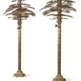 A PAIR OF LARGE FRENCH BRASS PALM TREES - Foto 1