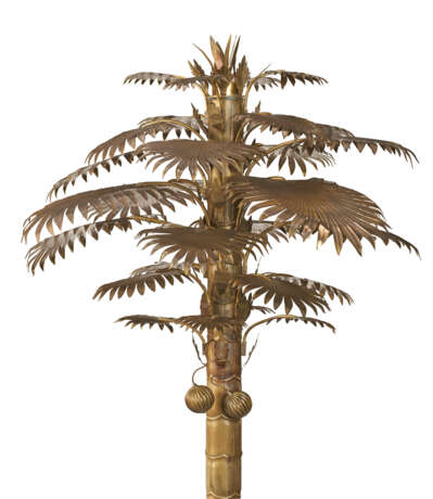 A PAIR OF LARGE FRENCH BRASS PALM TREES - Foto 3