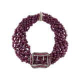 RUBY AND DIAMOND TORSADE NECKLACE - photo 1