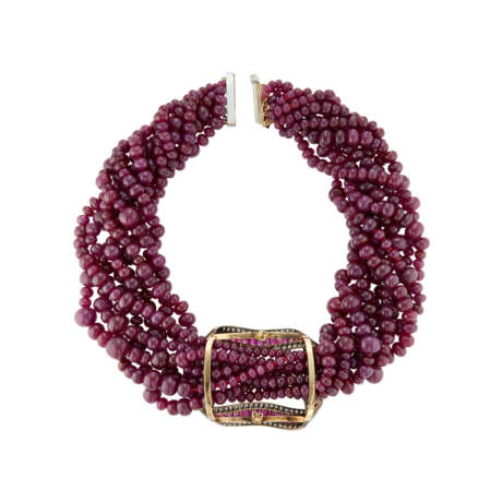 RUBY AND DIAMOND TORSADE NECKLACE - фото 2