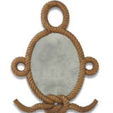 A CARVED ROPE-FORM MIRROR - photo 1