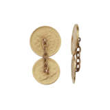 DAVID WEBB PAIR CUFFLINKS AND UNSIGNED DRESS STUD ACCOMPANIED BY GROUP OF GOLD AND GEM SET CUFFLINKS - photo 4