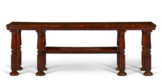 A GEORGE IV MAHOGANY SERVING TABLE AND COLLECTED BAR SERVICE - фото 2