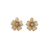 CITRINE AND DIAMOND EARRINGS - Foto 1