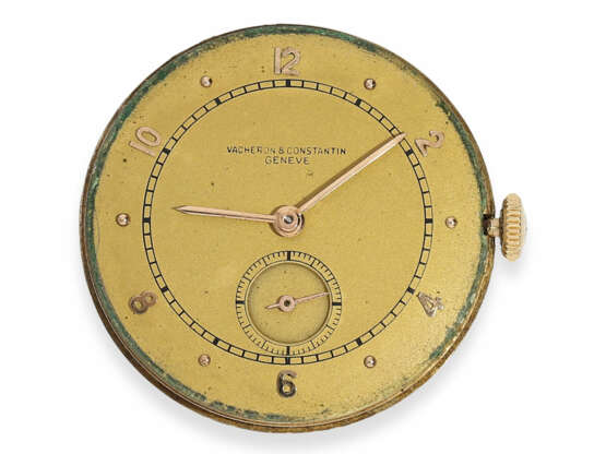 Armbanduhr: seltene und attraktive, sehr frühe Vacheron & Constantin Herrenuhr in Rotgold, sog. "Teardrop", ca. 1942 - Foto 5