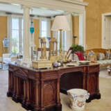 A LARGE ENGLISH MAHOGANY PARTNER`S DESK - photo 2