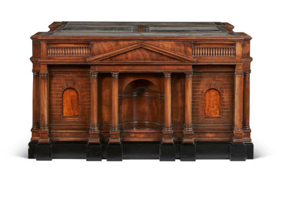 A LARGE ENGLISH MAHOGANY PARTNER`S DESK - photo 3