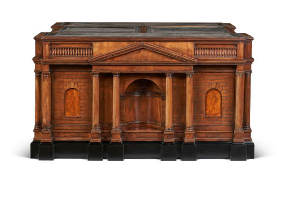 A LARGE ENGLISH MAHOGANY PARTNER`S DESK - photo 5