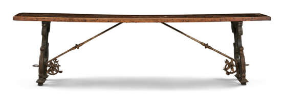 AN ITALIAN WALNUT REFECTORY TABLE - photo 3