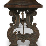 AN ITALIAN WALNUT REFECTORY TABLE - photo 4