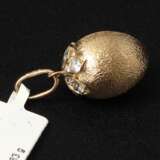 Golden pendant with diamonds Gold Antiquity 21th century - photo 1