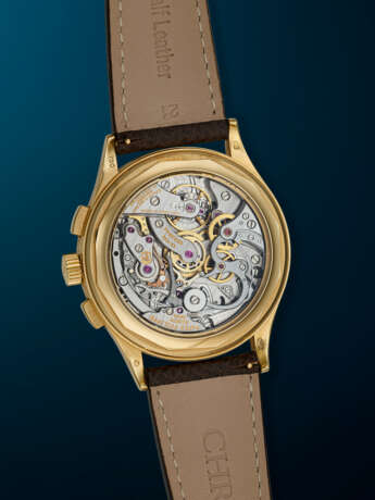 PATEK PHILIPPE, YELLOW GOLD CHRONOGRAPH WRISTWATCH, WITH 15 PULSATION SCALE, REF. 5170J - фото 3