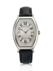 PATEK PHILIPPE, PLATINUM TONNEAU-SHAPED 'GONGOLO', REF. 5098P