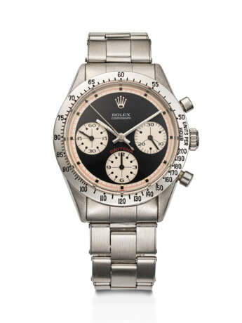 ROLEX, STAINLESS STEEL CHRONOGRAPH 'DAYTONA', WITH BLACK 'PAUL NEWMAN' DIAL, REF. 6239 - Foto 1