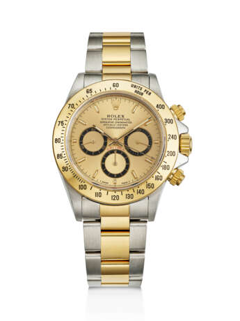 ROLEX, STAINLESS STEEL AND YELLOW GOLD CHRONOGRAPH 'DAYTONA', REF. 16523 - Foto 1