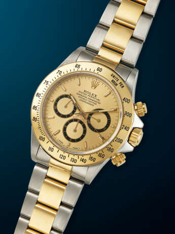 ROLEX, STAINLESS STEEL AND YELLOW GOLD CHRONOGRAPH 'DAYTONA', REF. 16523 - Foto 2