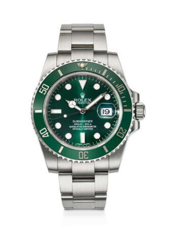 ROLEX, COVETED STAINLESS STEEL 'SUBMARINER', SO-CALLED 'HULK', REF. 116610LV - photo 1