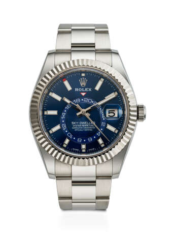 ROLEX, STAINLESS STEEL AND WHITE GOLD ANNUAL CALENDAR DUAL TIME 'SKY-DWELLER', REF. 326934 - photo 1