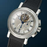 BREGUET, RARE PLATINUM TOURBILLON CHRONOGRAPH 'HORLOGER DE LA MARINE', REF. 5837 - photo 2