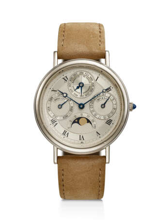 BREGUET, WHITE GOLD PERPETUAL CALENDAR 'CLASSIQUE', WITH MOON PHASES, REF. 3050 - фото 1