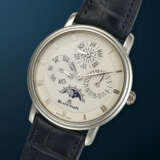 BLANCPAIN, RARE LIMITED EDITION PLATINUM PERPETUAL CALENDAR 'VILLERET', WITH MOON PHASES, NO. 70/201, REF. 6057-3442-55B - фото 2